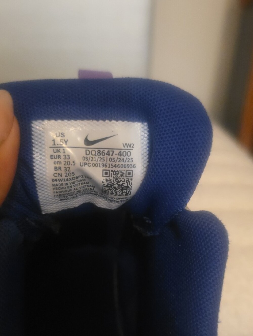 Nike Kids LeBron Multicolor Athletic Sneakers in Blue, Green & Purple - Picture 6 of 6